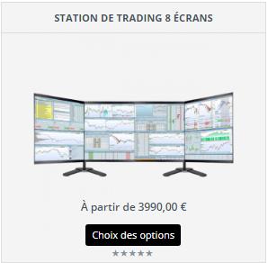 Station de Trading 8 écrans