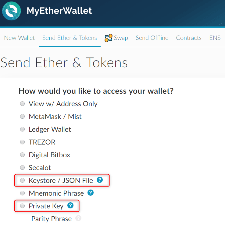 connect your myeitherwallet to Ethereum Wallet 2