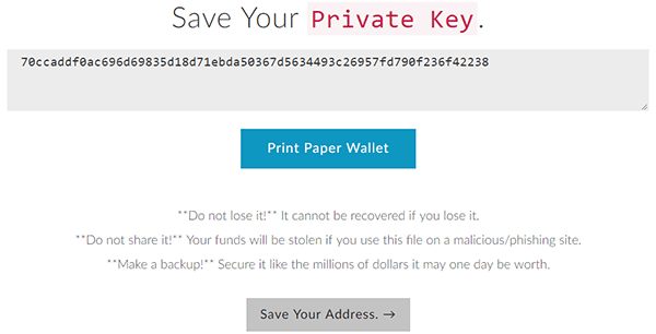 private key myetherwallet