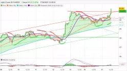 WTI CRUDE OIL - 1 uur