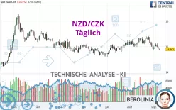 NZD/CZK - Täglich