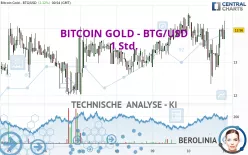 BITCOIN GOLD - BTG/USD - 1 Std.