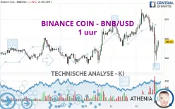 BINANCE COIN - BNB/USD - 1 uur