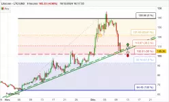 LITECOIN - LTC/USD - 8 Std.