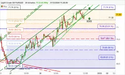 WTI CRUDE OIL - 30 min.