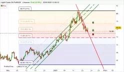 WTI CRUDE OIL - 4 uur