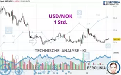 USD/NOK - 1 Std.