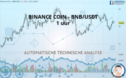 BINANCE COIN - BNB/USDT - 1 uur