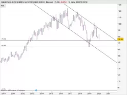 ANHEUSER-BUSCH INBEV SA SPONSORED ADR B - Mensuel