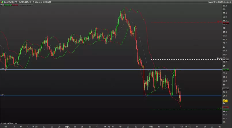 NZD/JPY - 4 uur