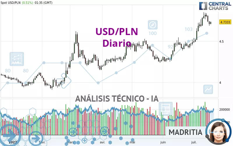 USD/PLN - Diario