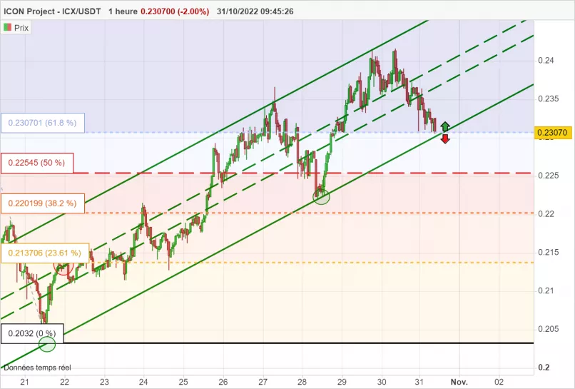 ICON PROJECT - ICX/USDT - 1H