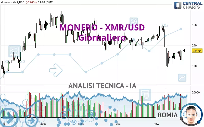 MONERO - XMR/USD - Giornaliero