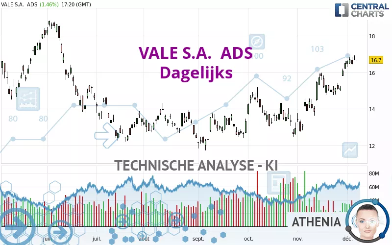 VALE S.A.  ADS - Dagelijks