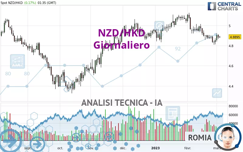 NZD/HKD - Journalier