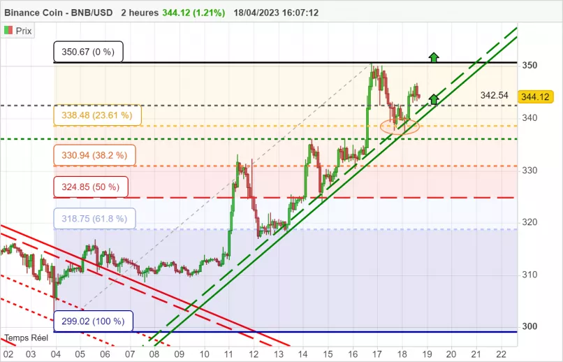 BINANCE COIN - BNB/USD - 2H