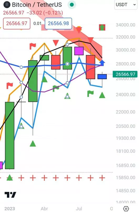 BITCOIN - BTC/USDT - Monatlich