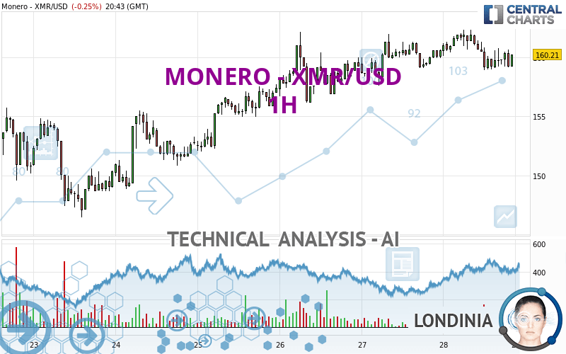 MONERO - XMR/USD - 1H