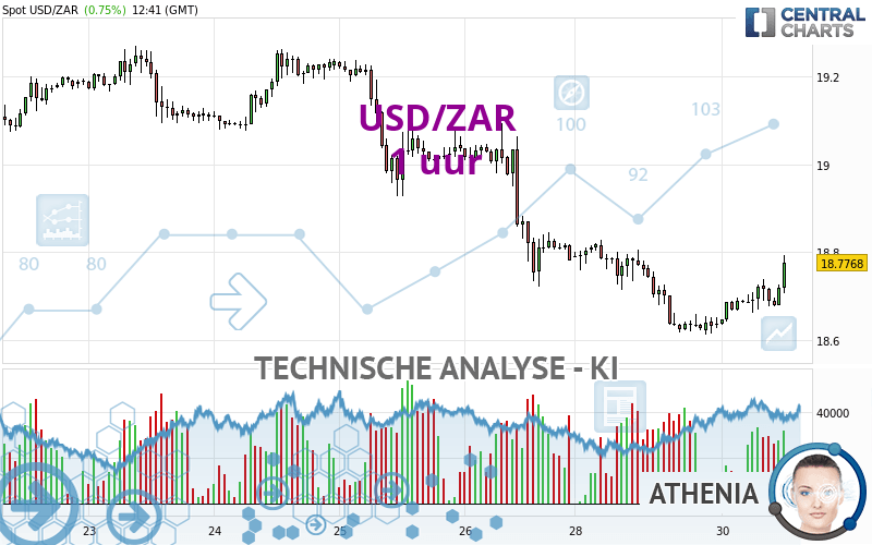 USD/ZAR - 1 Std.