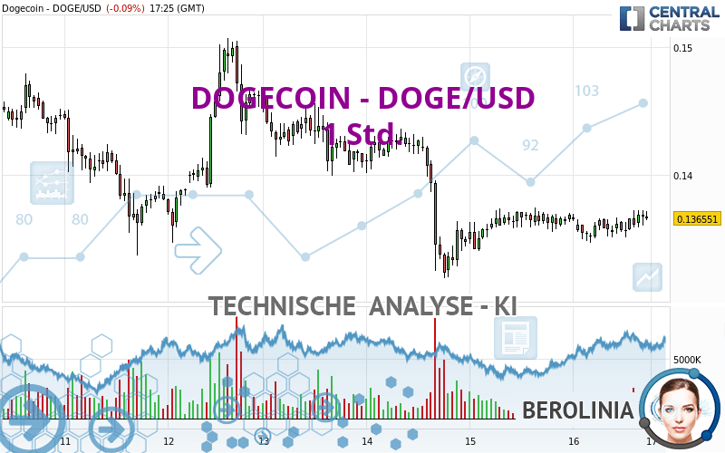 DOGECOIN - DOGE/USD - 1 Std.