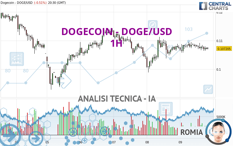 DOGECOIN - DOGE/USD - 1 Std.