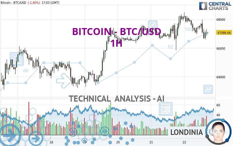 BITCOIN - BTC/USD - 1 Std.