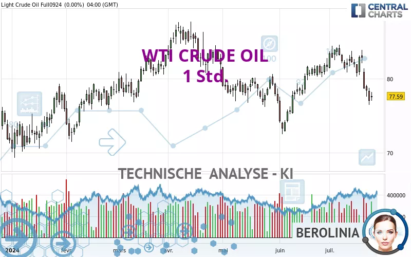 WTI CRUDE OIL - 1 Std.