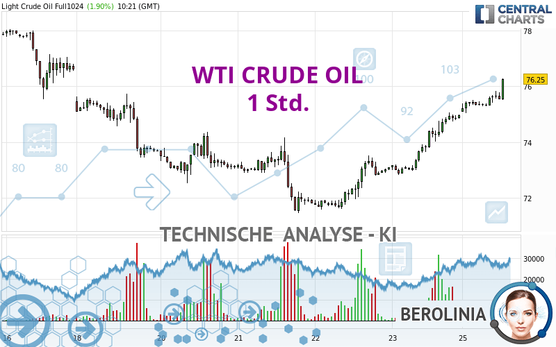 WTI CRUDE OIL - 1 Std.