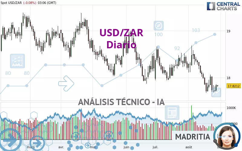 USD/ZAR - Diario