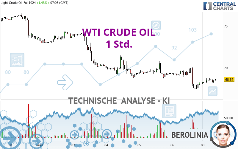 WTI CRUDE OIL - 1 Std.