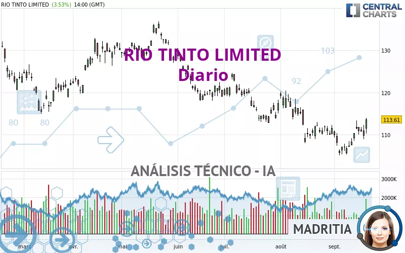 RIO TINTO LIMITED - Dagelijks