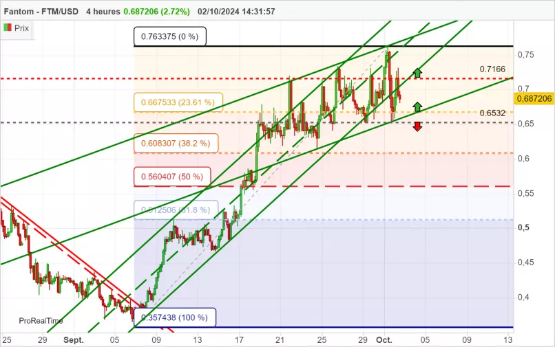 FANTOM - FTM/USD - 4 uur