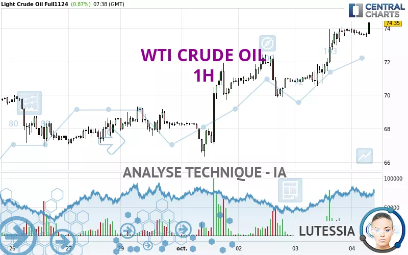 WTI CRUDE OIL - 1H