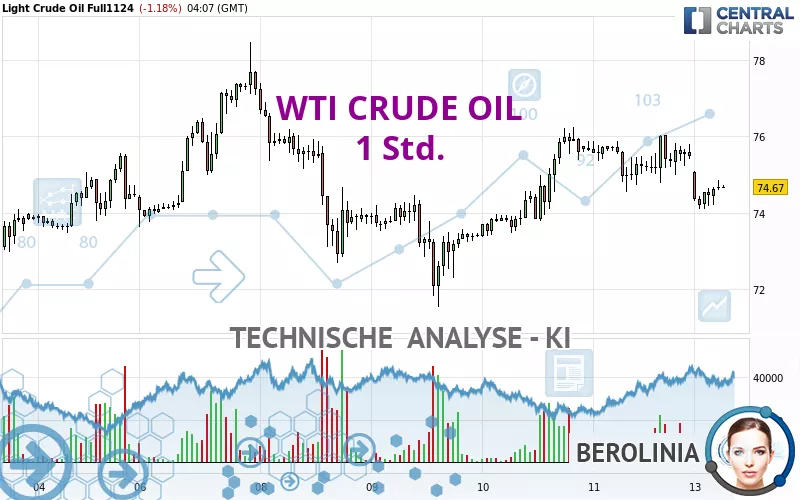 WTI CRUDE OIL - 1 Std.