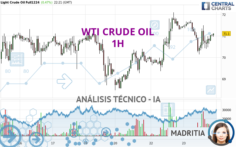 WTI CRUDE OIL - 1H