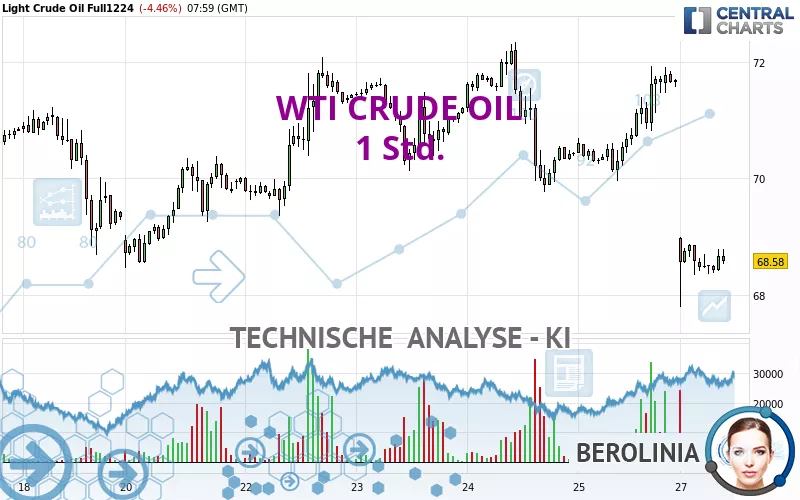 WTI CRUDE OIL - 1 Std.