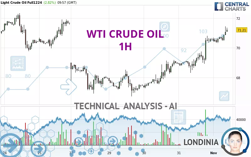 WTI CRUDE OIL - 1H