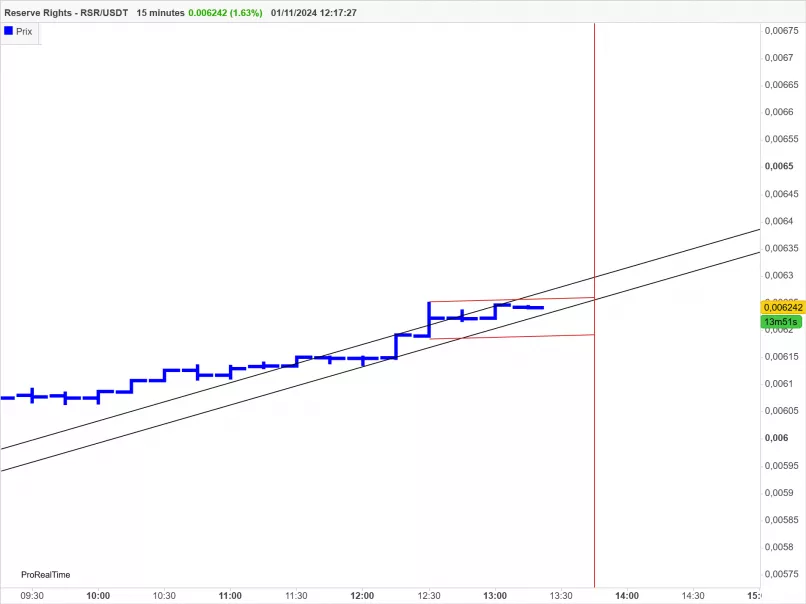 RESERVE RIGHTS - RSR/USDT - 15 min.