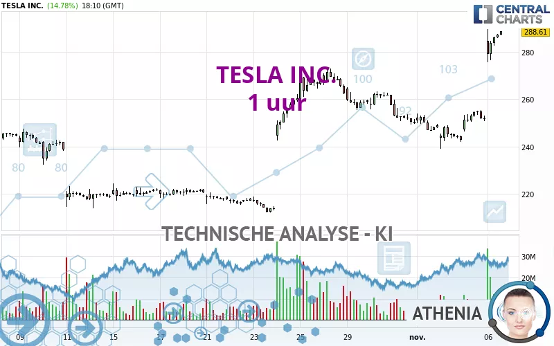 TESLA INC. - 1 uur