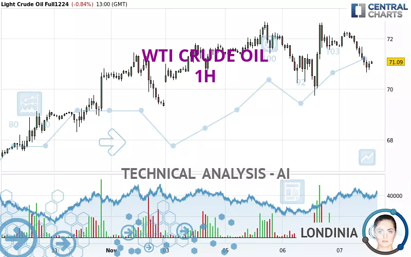 WTI CRUDE OIL - 1H