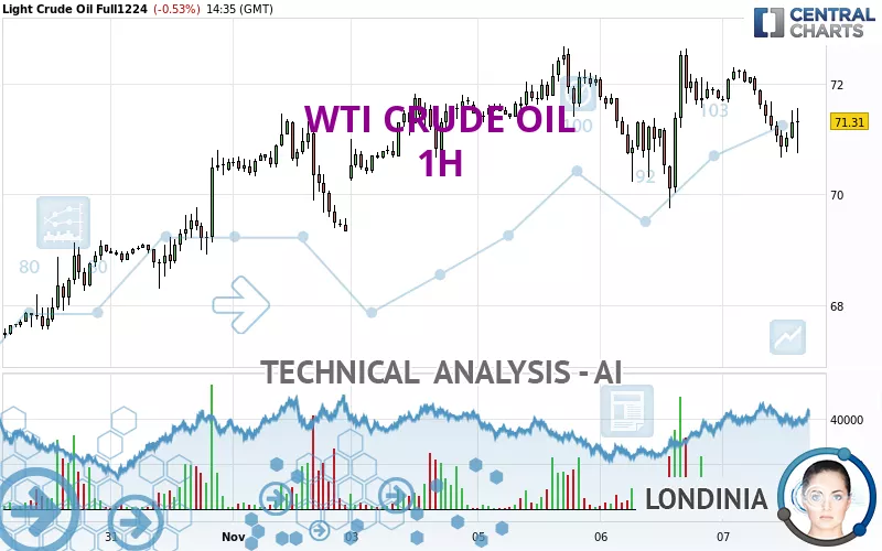 WTI CRUDE OIL - 1H