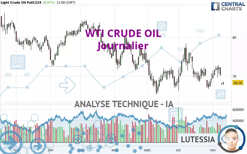 WTI CRUDE OIL - Journalier