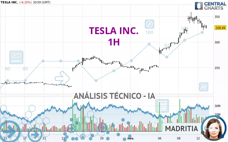 TESLA INC. - 1 uur