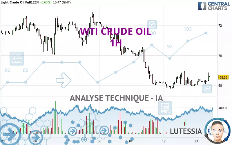 WTI CRUDE OIL - 1 Std.