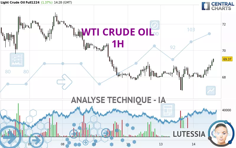 WTI CRUDE OIL - 1 Std.