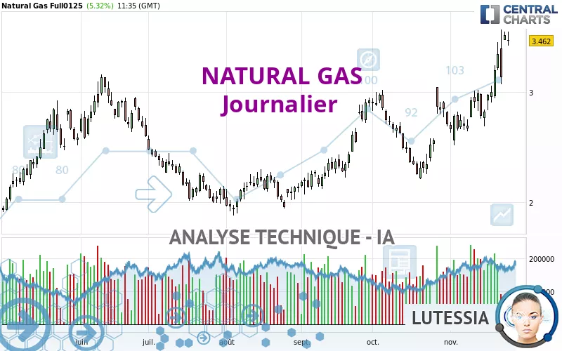 NATURAL GAS - Journalier