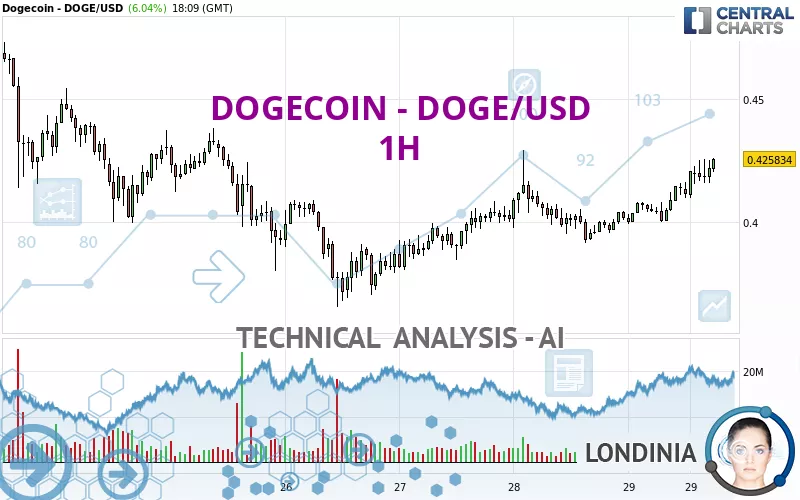 DOGECOIN - DOGE/USD - 1 Std.