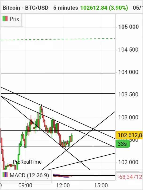 BITCOIN - BTC/USD - 5 min.