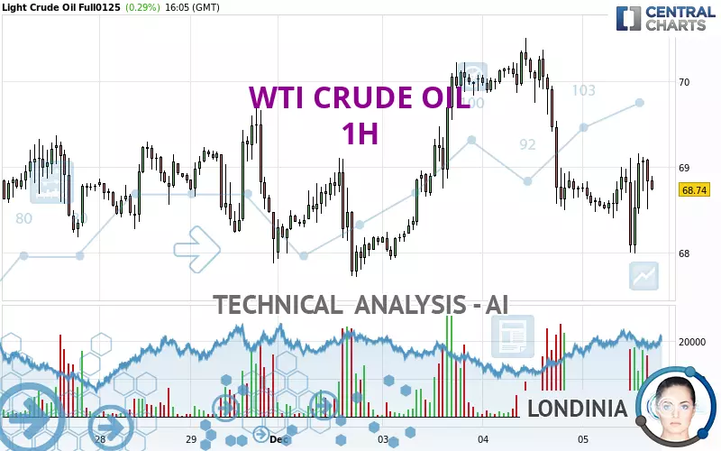 WTI CRUDE OIL - 1 uur