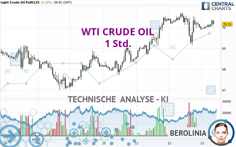 WTI CRUDE OIL - 1 Std.